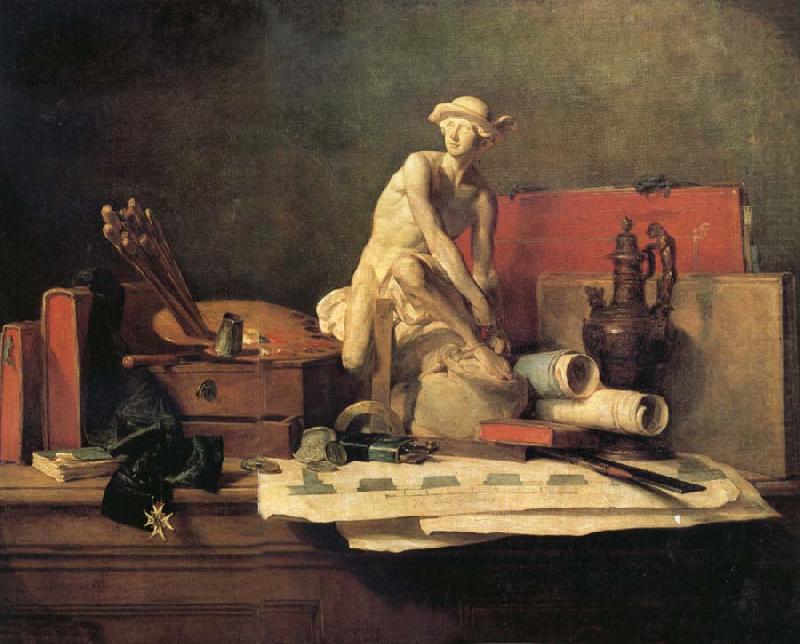 Jean Baptiste Simeon Chardin Still Life with the Attributes of the Arts china oil painting image